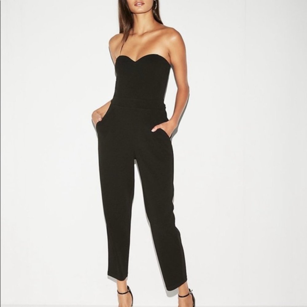 Express Strapless Jumpsuit with Pockets
